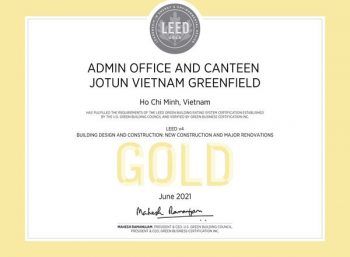 COMPLETE JOTUN PAINT FACTORY PROJECT WITH LEED GOLD CERTIFICATE